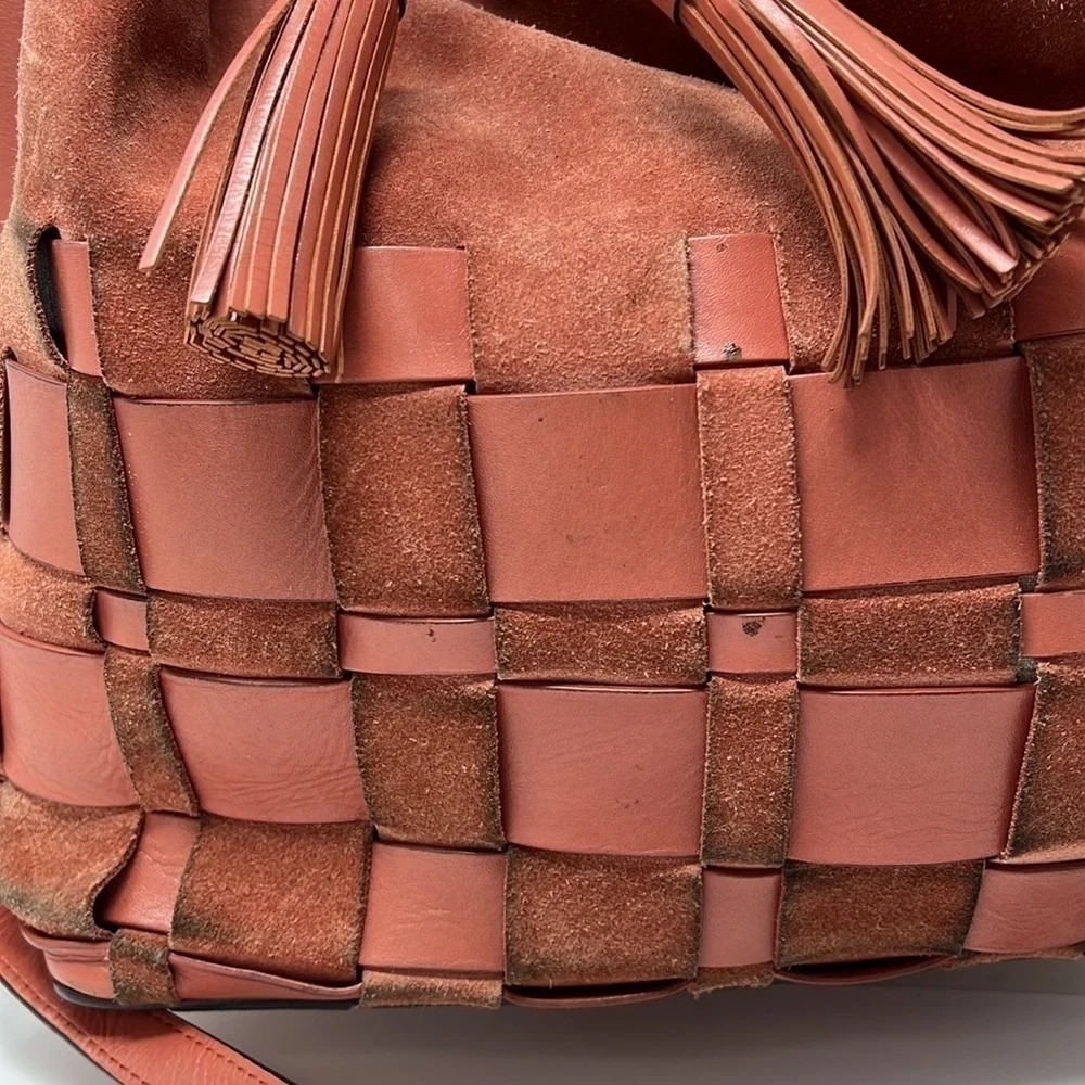 MICHAEL Michael Kors Vivian Cinnamon Suede Leather Shoulder Bag